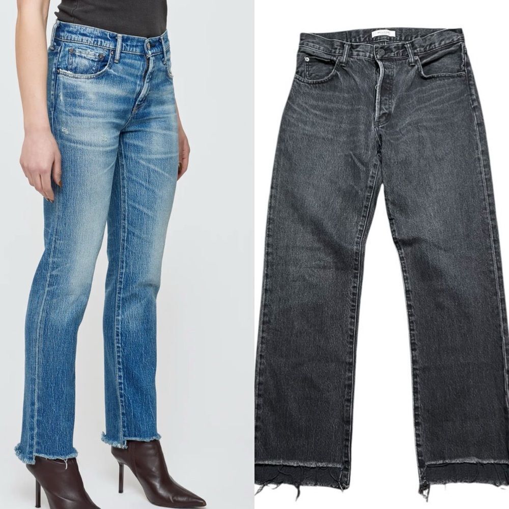 Moussy Vintage Hammels Slim Straight Dark Gray Jeans Size 29